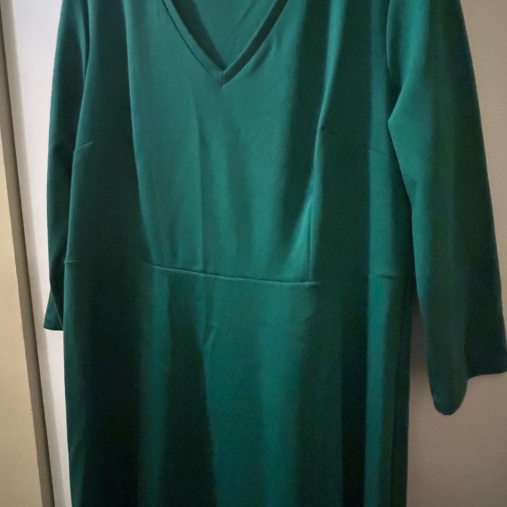 Merona Deep Green Long Sleeve Dress